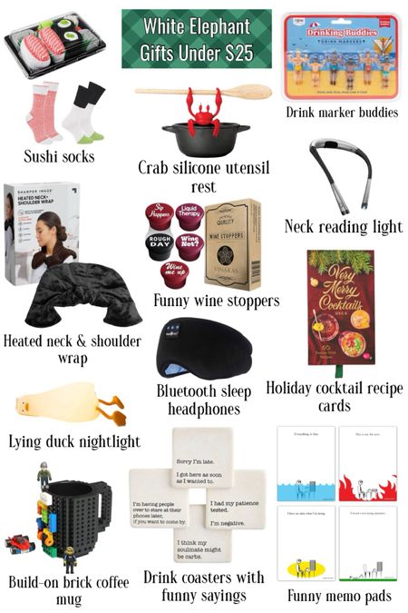 Unique white elephant gifts under $25 that everyone will want to steal! 

#LTKGiftGuide #LTKHoliday #LTKfindsunder50