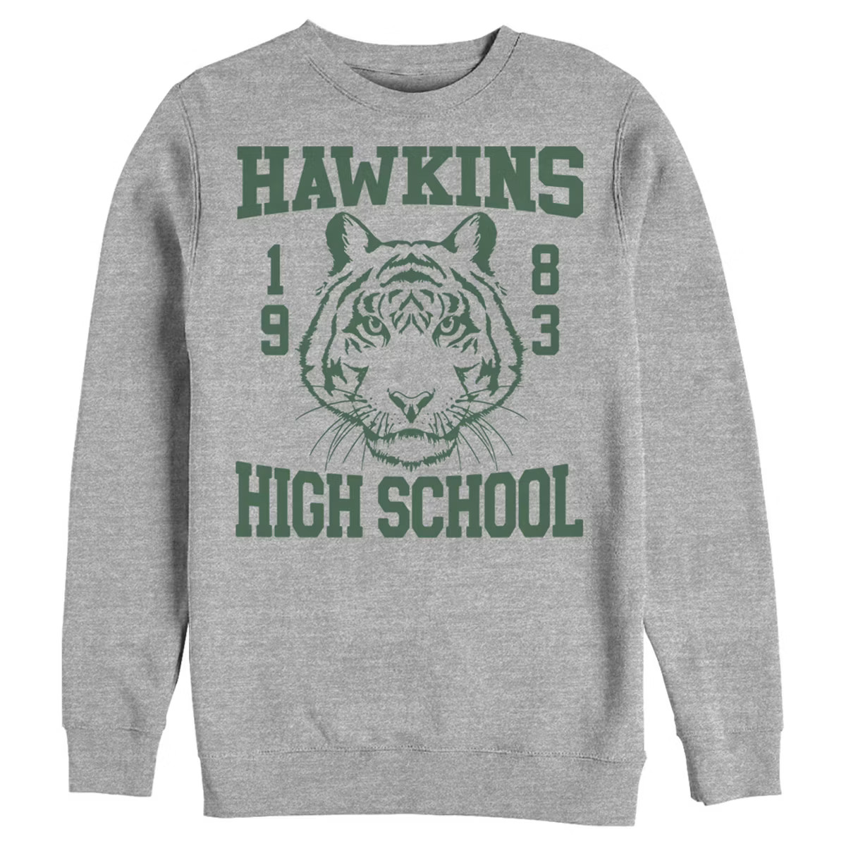Men's Stranger Things Hawkins High School Tiger 1983 Sweatshirt | Target