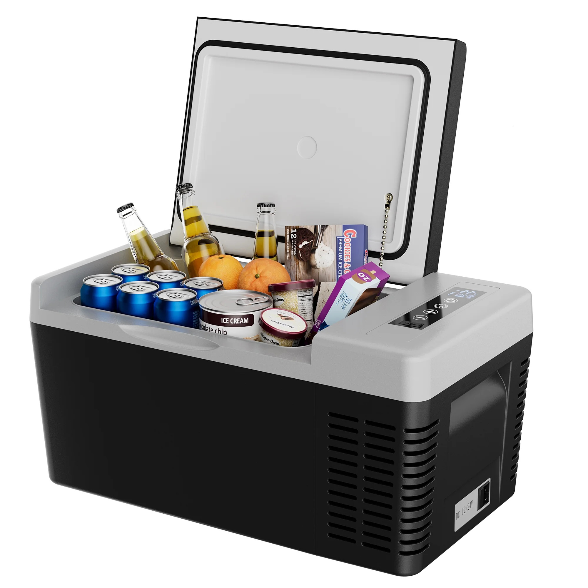 Simzlife 12 Volt Refrigerator, 19QT(18L) Portable Car Refrigerator, -4℉~50℉, 12/24V DC & 110-... | Walmart (US)