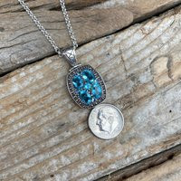 Gorgeous Blue Topaz Necklace Handmade in Sterling Silver 925 With Beautiful Stones | Etsy (US)