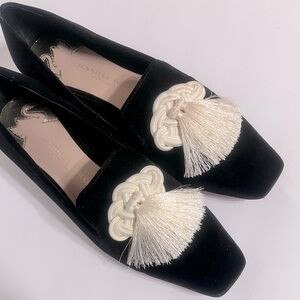 NWOB $119 Antonio Melani x Jennifer Sumko Leedy Black Velvet Tassel Loafers | Poshmark