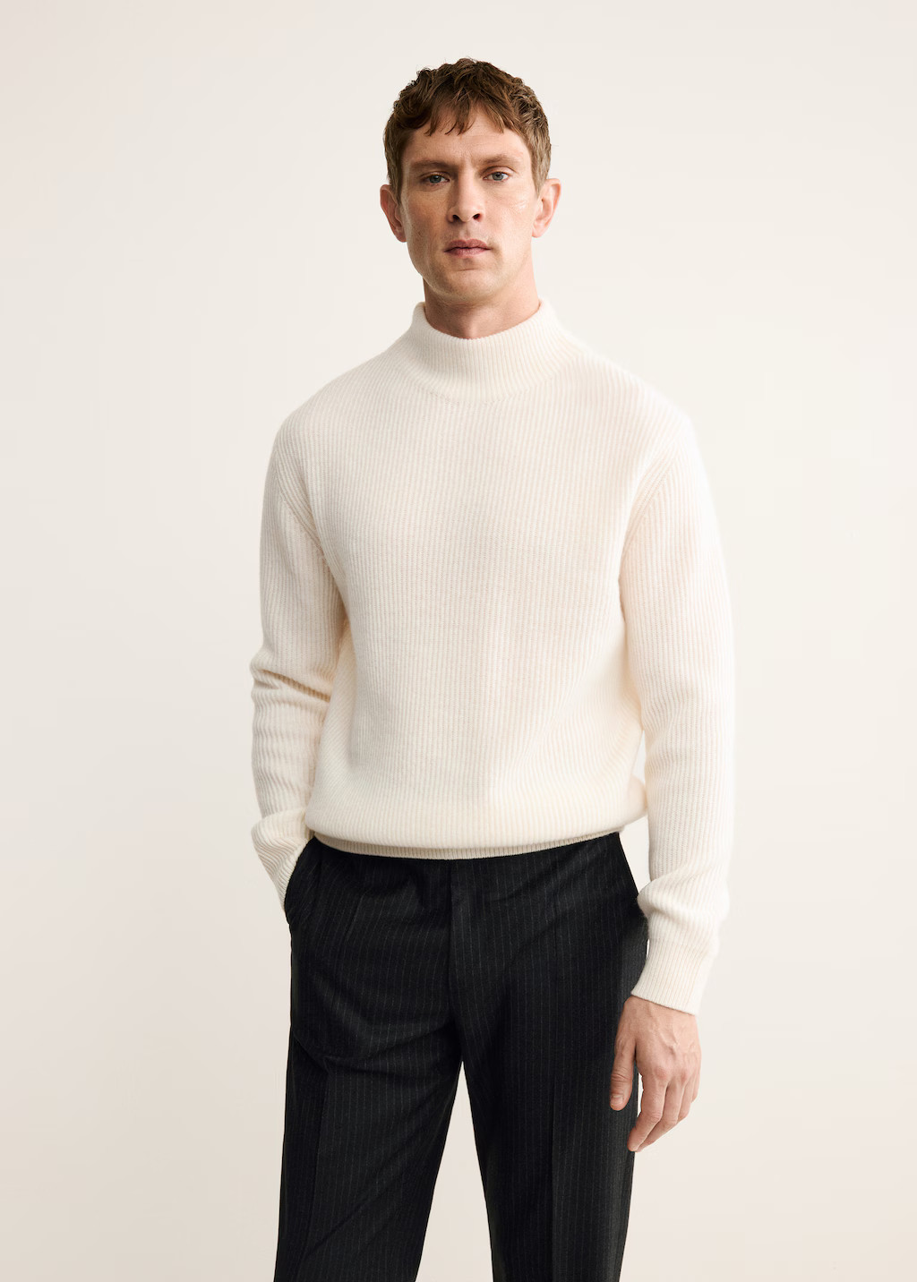 100% wool turtleneck sweater - Men | MANGO USA | Mango (US/MX/AU)