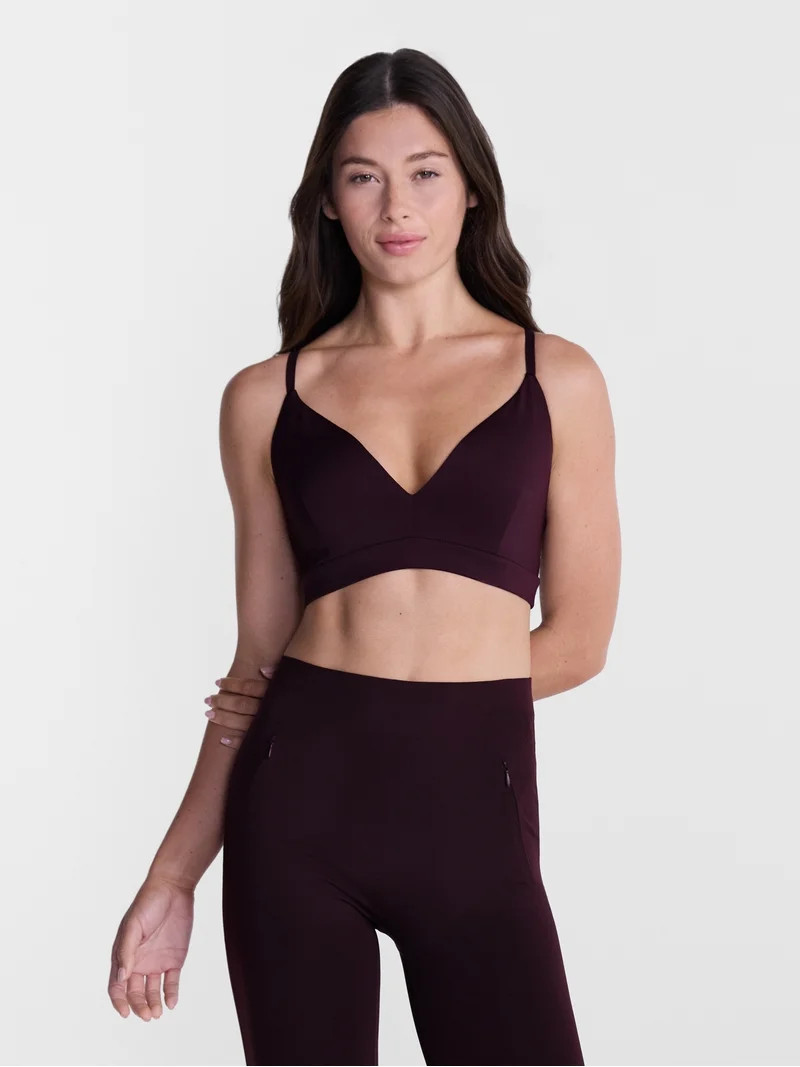 Avia Women's Shine Cross Back Sports Bra, Sizes XS-XXL | Walmart (US)