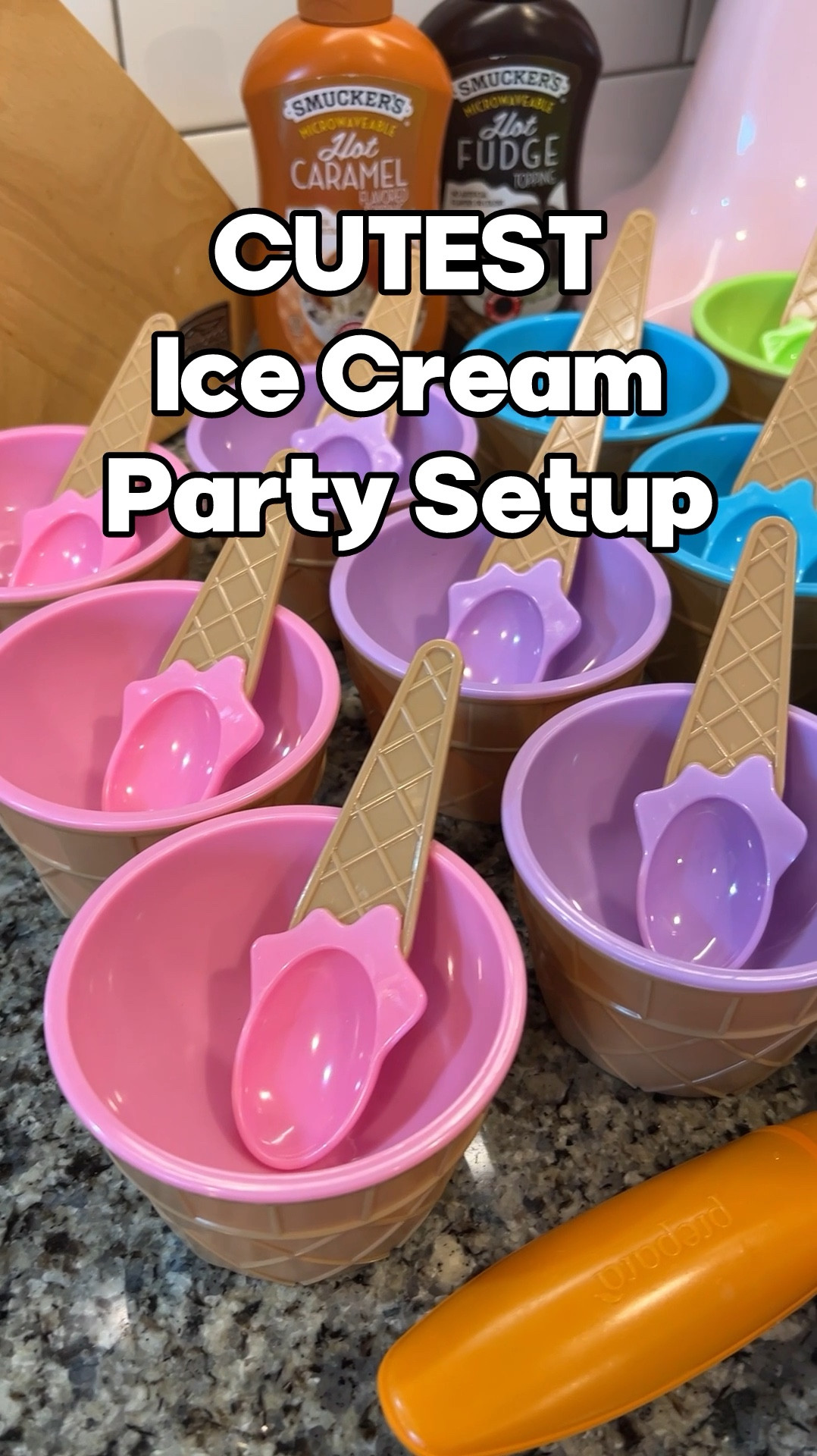 Ice cream sundae bar goals 🍨 Colorful nostalgia for parents and cute summer fun for kids, all for a great price and 2-day shipping! Summer birthday, summer treat, summer party idea.

#LTKKids #LTKSeasonal #LTKVideo