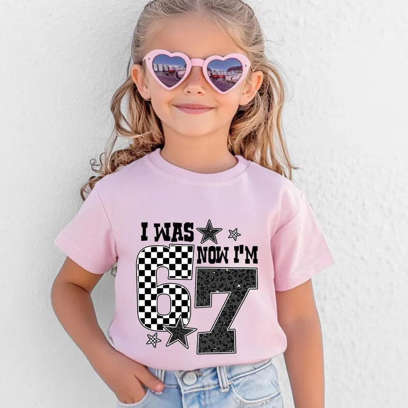 I Was 6 Now I'm 7 Shirt, 7th Birthday Boy Girl Shirt, Leopard Print Checkered Birthday Tee, Birth... | Etsy (US)