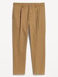 Loose Taper Built-In Flex Pleated Ankle Chino | Old Navy (US)