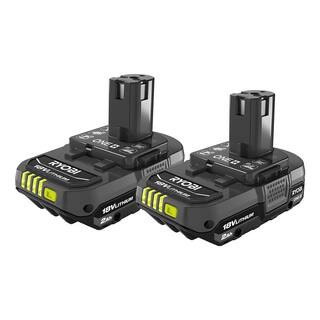 ONE+ 18V Lithium-Ion 2.0 Ah Compact Battery (2-Pack) | The Home Depot