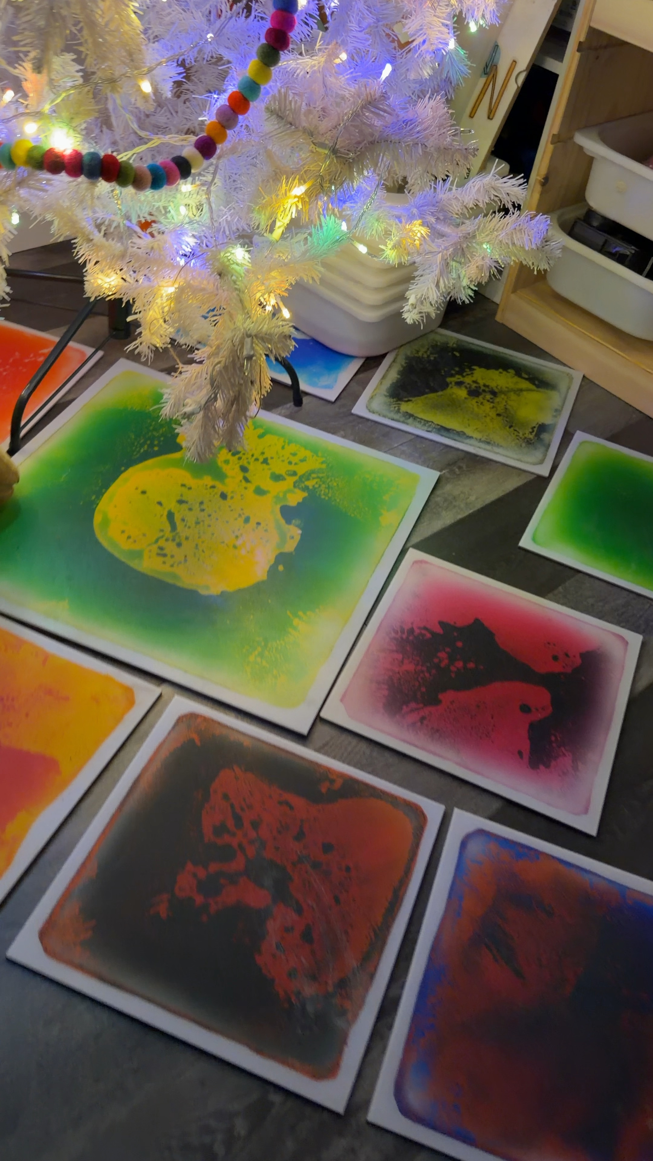 Our playroom Christmas tree- grinch was our them this year #playroom #kidsdecor #christmas #sensorytoy 

#LTKHoliday #LTKHome #LTKSeasonal