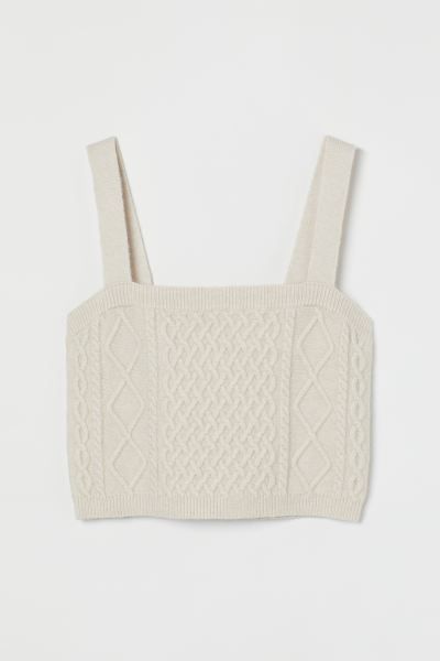 Cable-knit Crop Top | H&M (US + CA)