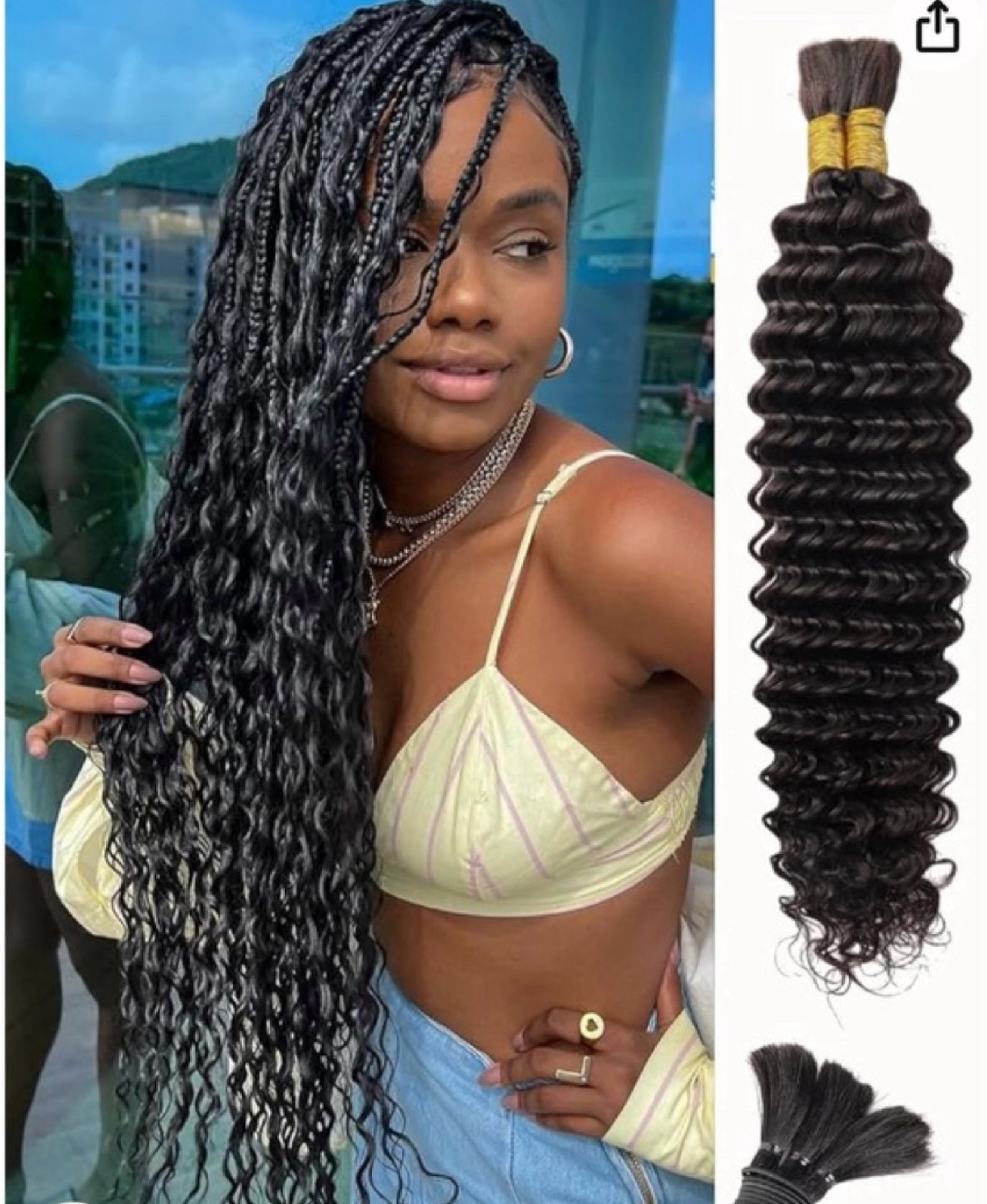 Summer Style ✨
Human Braiding Hair 100g 16 Inch Deep Water Wave Bulk Human Hair for Braiding No Weft Bundle 10A Brazilian Virgin Curly Human Hair Extensions for Boho Braids Wet and Wavy Human Hair Braiding Hair #amazon #hair #human #braiding #summer #hairstyle #founditonamazon

#LTKSaleAlert #LTKFindsUnder50 #LTKParties