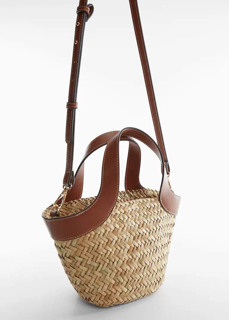 Double strap basket -  Women | Mango USA | MANGO (US)