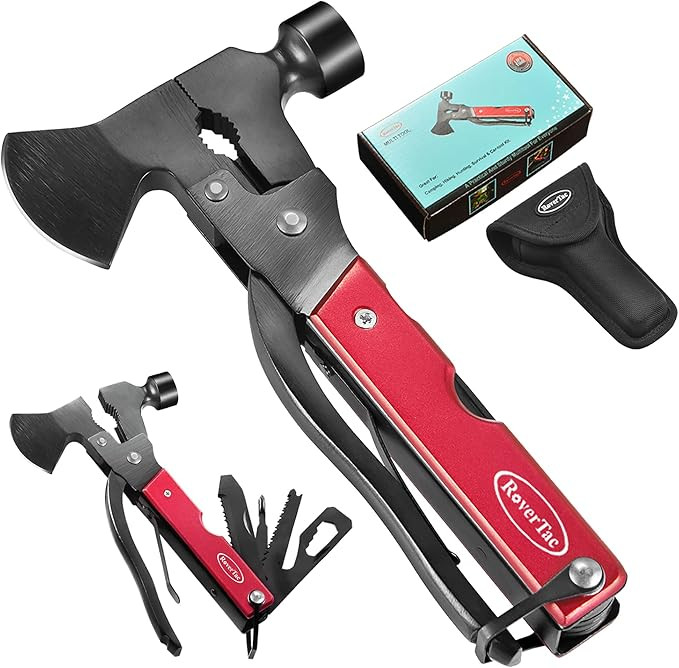 RoverTac Multitool Hatchet Camping Tool Accessories Survival Axe Gear Unique Gifts for Men Women ... | Amazon (US)