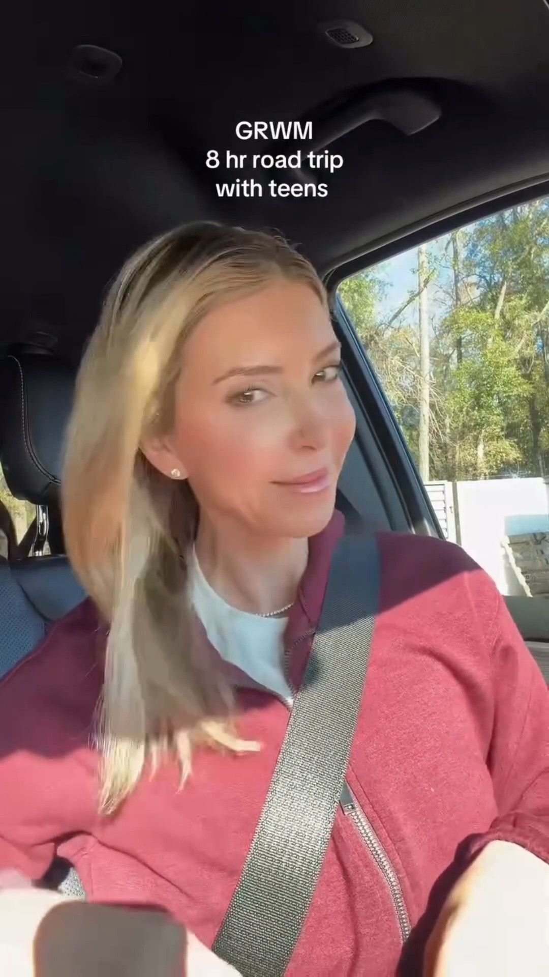 The amount of laughs (and stops) we had during this GRWM 😂😩

2 pee stops, Starbucks, and the phone falling two times!!! And still not at our final destination

#grwmreel #beautyover40 #momofteens