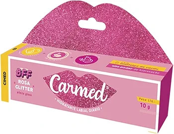 CARMED BFF Rosa Glitter Hidratante Labial com cor 10g | Amazon (BR)