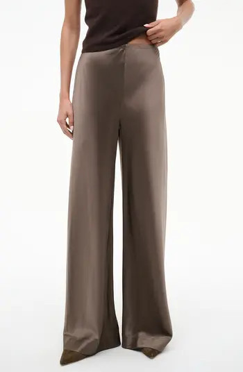 STAUD Stroll Wide Leg Stretch Silk Pants | Nordstrom | Nordstrom