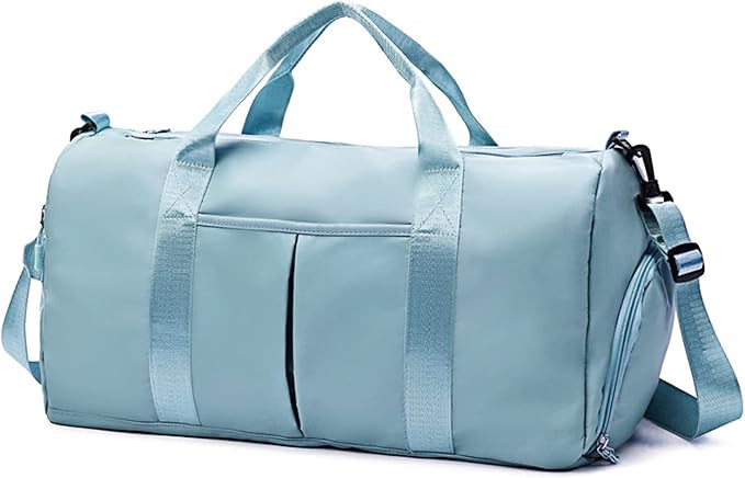 ZGWJ Sports Gym Bag with Wet Pocket & Shoes Compartment, Waterproof Shoulder Weekender Bag for Wo... | Amazon (US)