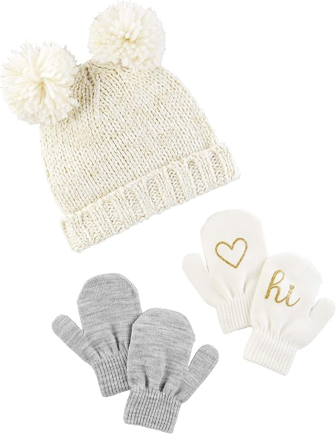 Simple Joys by Carter's Baby and Toddler Girls' Hat and Mitten Set | Amazon (US)