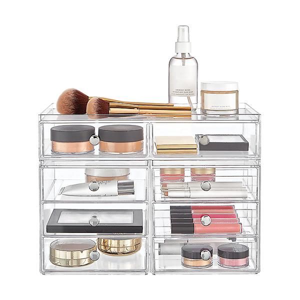 InterDesign Clarity Large Makeup Storage Kit | The Container Store
