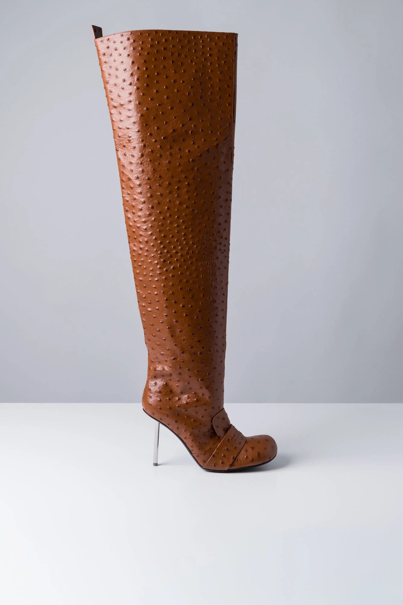 Acne Studios Thigh High Boots In Cognac Brown | Antidote