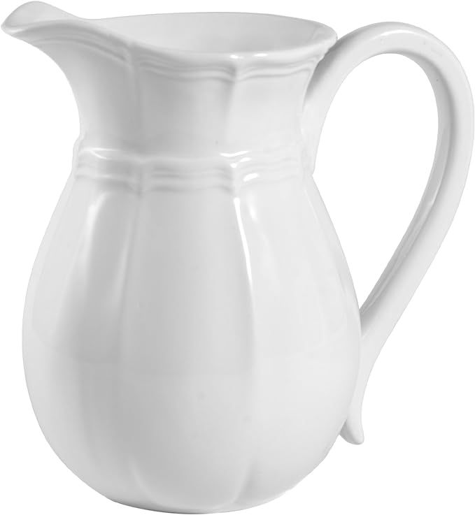 Mikasa French Countryside Pitcher, 47-Ounce, Ivory - | Amazon (US)