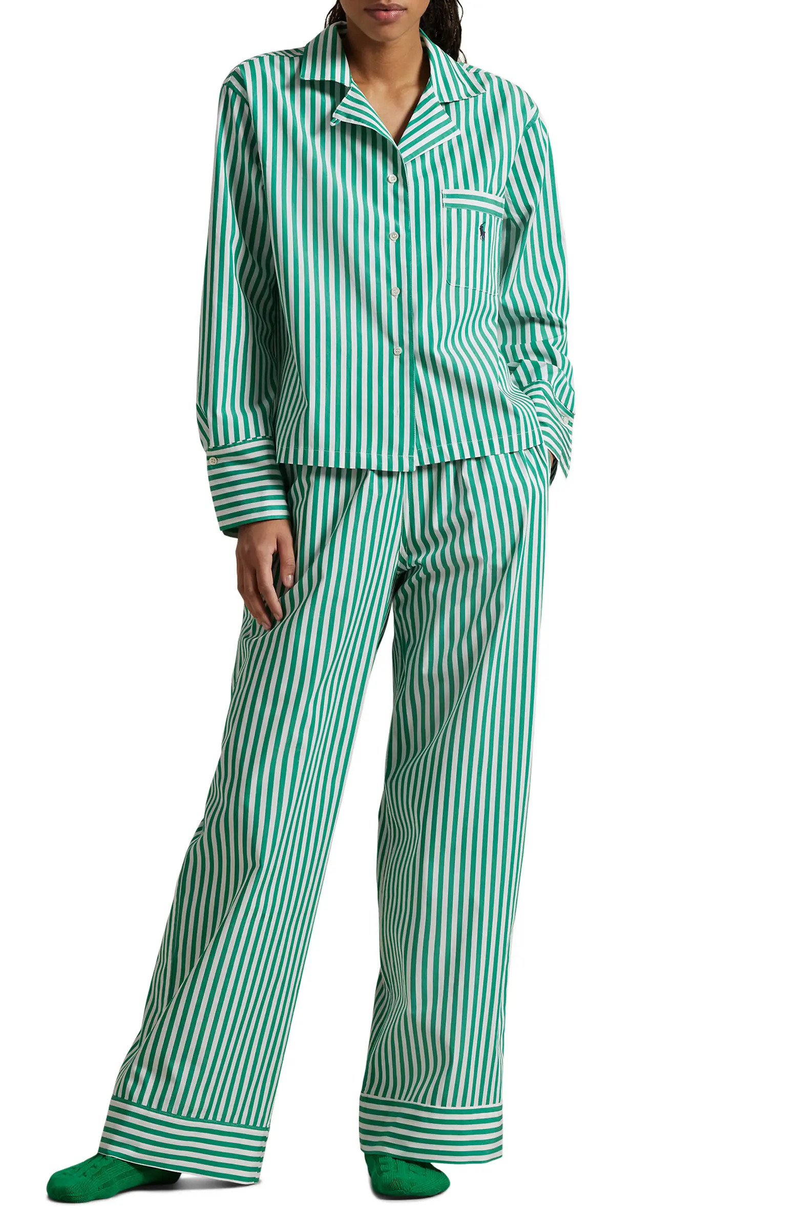 Cotton Poplin Pajamas | Nordstrom