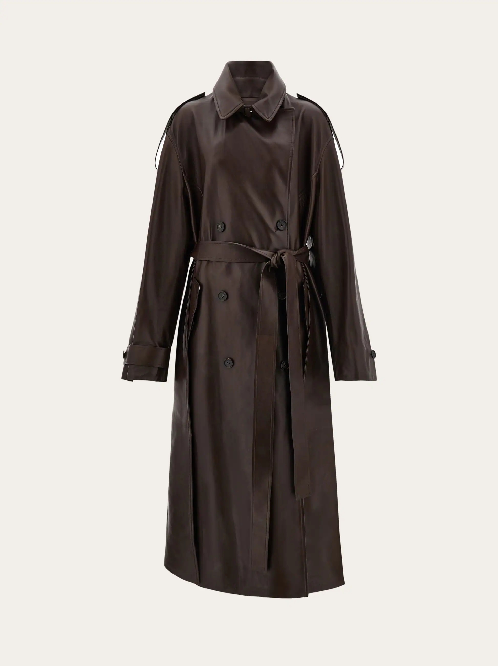 Ferragamo Women Nappa trench Brown | Ferragamo