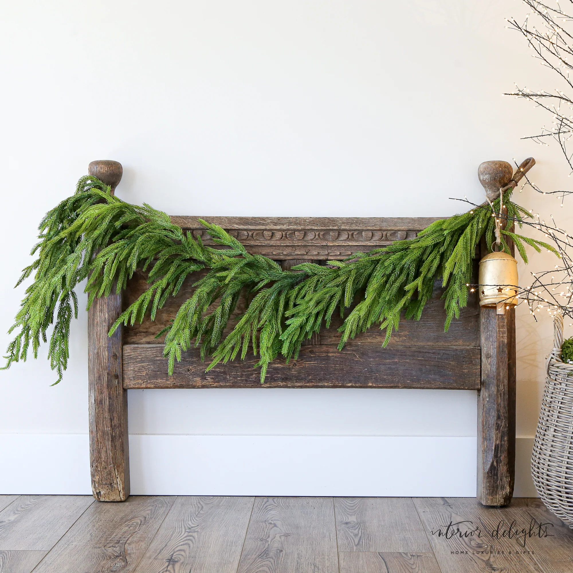 60" Natural Touch Norfolk Pine Garland | Interior Delights