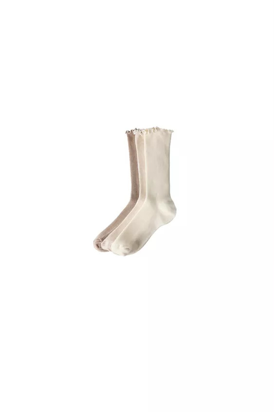 THREE-PACK OF TERRY CLOTH MID-CALF SOCKS | Zara Canada