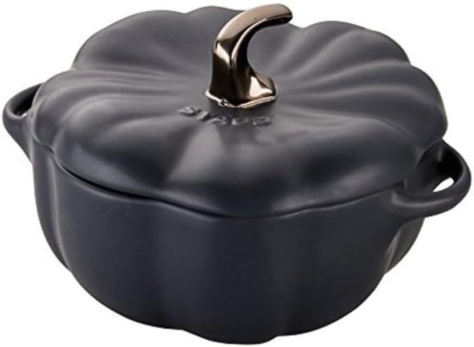 STAUB Ceramic 0.75-qt Petite Ceramic Pumpkin, Oven & Stove Safe up to 572°F, Pumpkin Dish, Ceram... | Amazon (US)