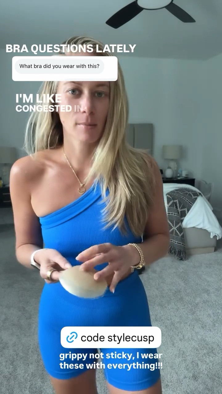 Instead of a bra I’m almost always wearing my Cakes Body. They’re grippy not sticky. Use code: MARISSAMEADE for 21% off. 

Cakes, cakes body, cakes bra, nipple covers

#LTKootd