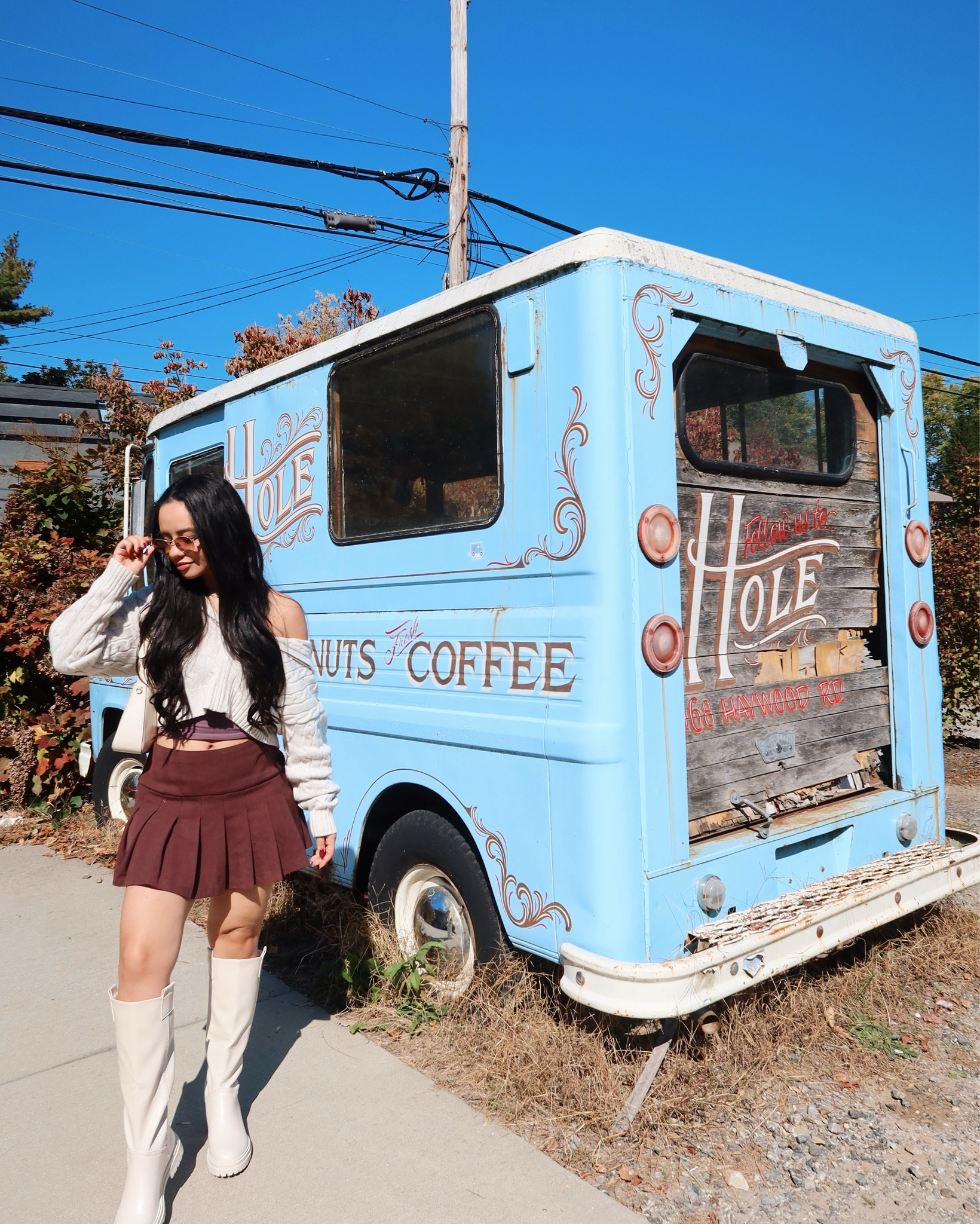Fall vibes are in full swing 🍂🍁Size S cami, XS jacket, S skirt, TTS boots TORGEIS Women's Harper Tall Boots. Women’s Abercrombie and Reformation style. 

#LTKSeasonal #LTKCyberWeek #LTKdayinmylife