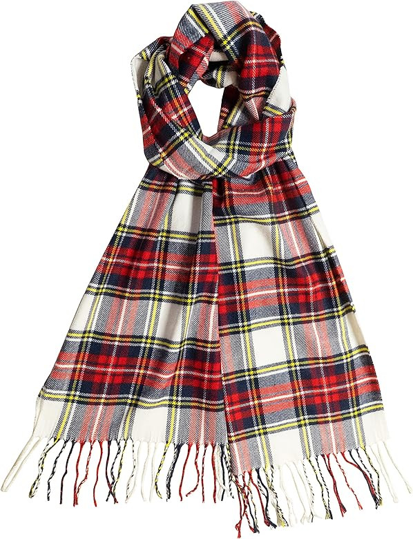 CALVIN & OLIVIA Cashmere Feel Scarf Soft Winter Soft Tartan Plaid Fashion Nova Scottish Check Mul... | Amazon (US)