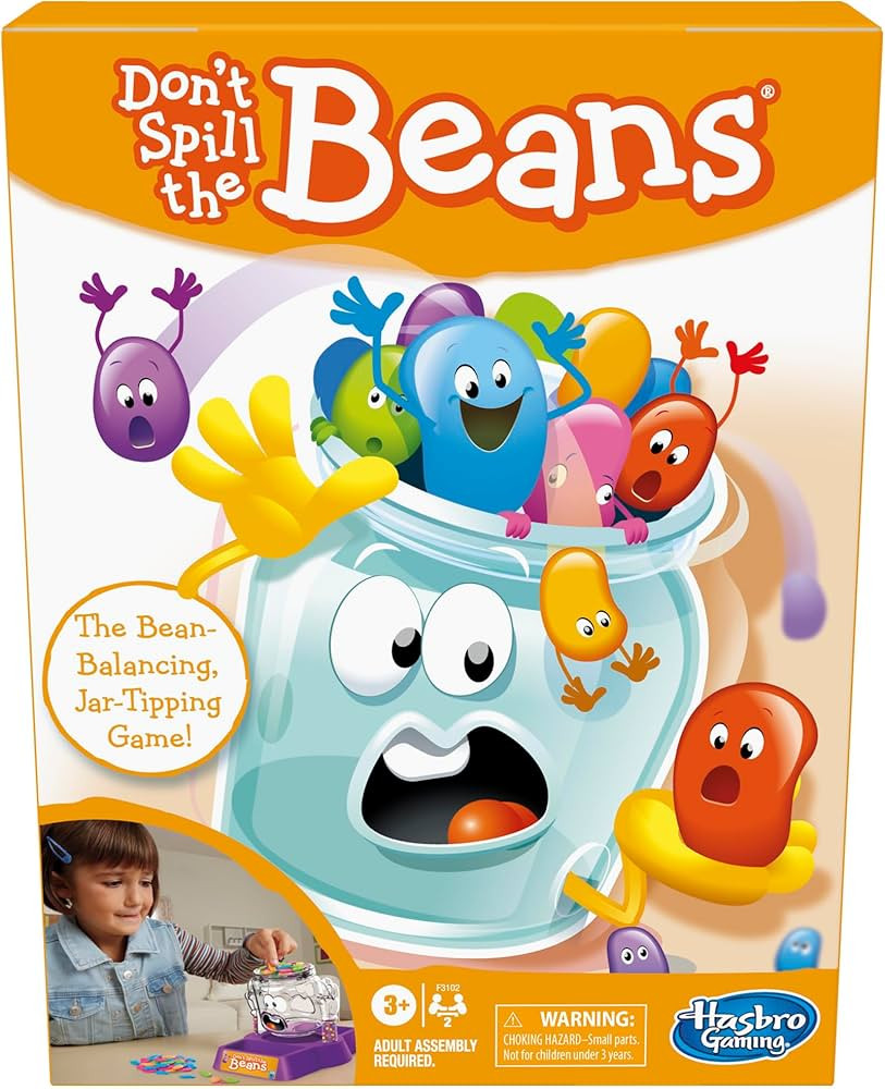 Hasbro Gaming Don't Spill The Beans,Easy and Fun Balancing Game for Kids Ages 3 and Up,Preschool ... | Amazon (US)