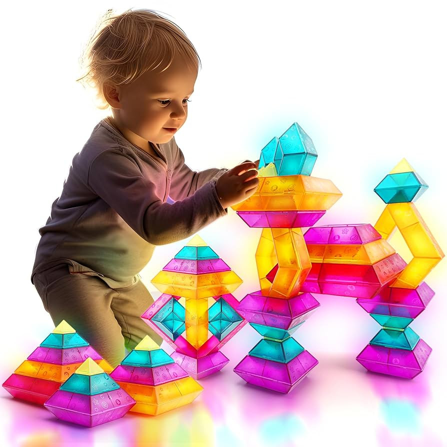 Building Block Sets for Kids 3 4 5 6 Year Old, 30 Pcs Stacking Blocks Toys for Boys Girls, STEM P... | Amazon (US)
