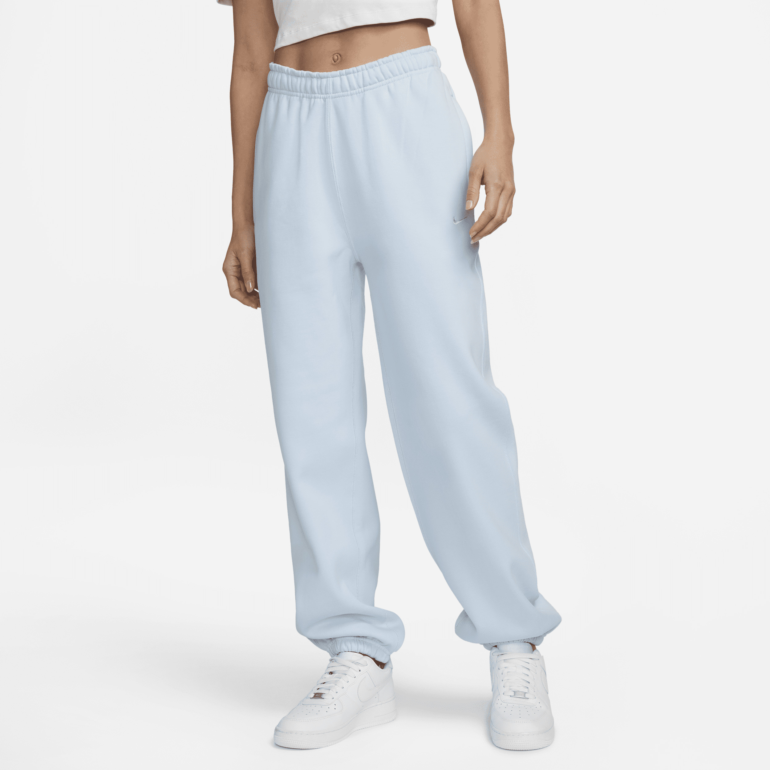 Nike Women's Solo Swoosh Fleece Pants in Blue, Size: XS | CW5565-441 | Nike (US)