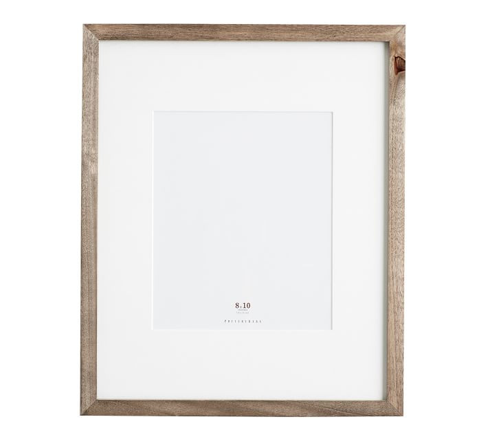 Wood Gallery Single Opening Frame - 8x10 (14x17 Without Mat) - Gray | Pottery Barn (US)
