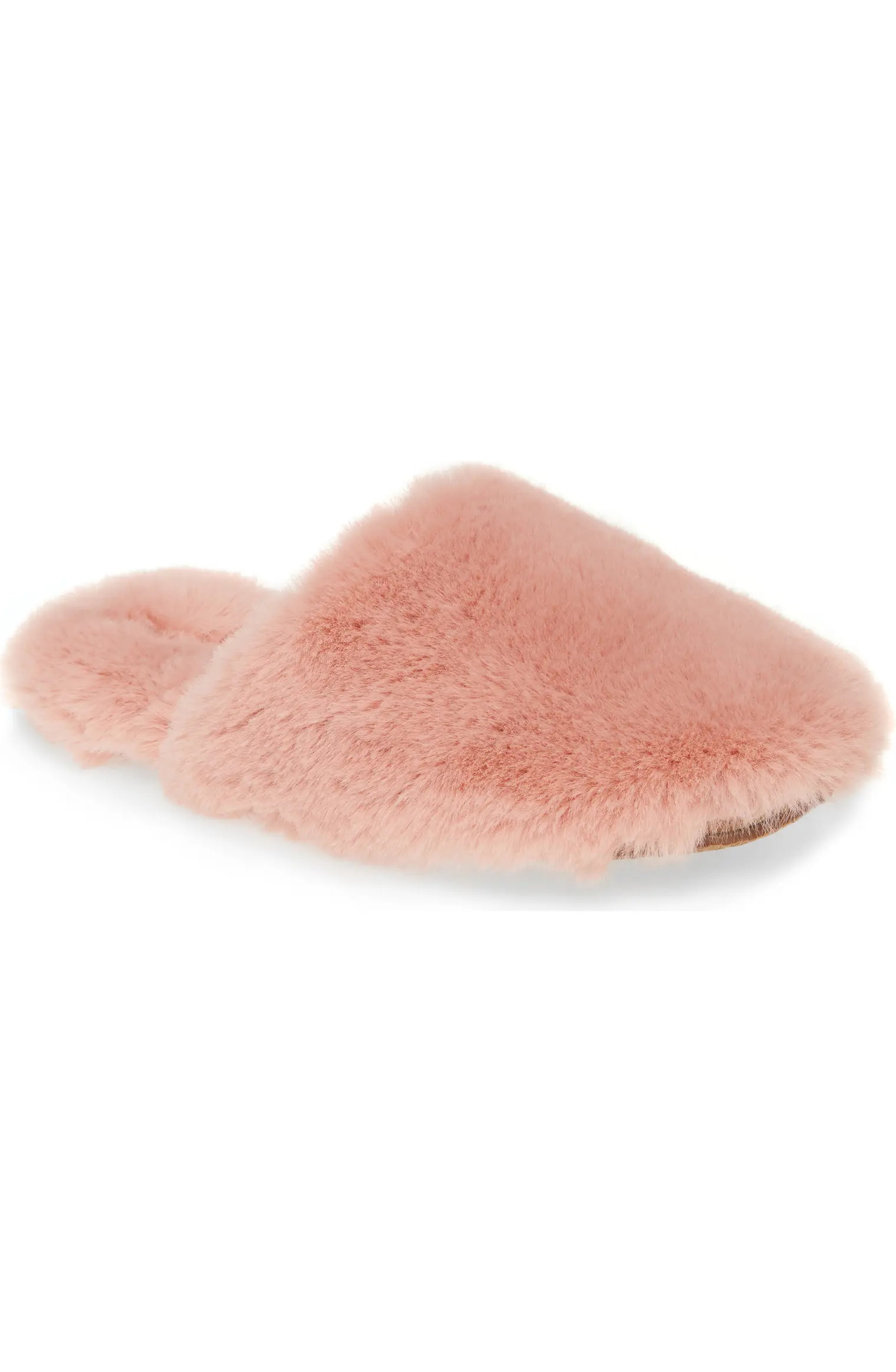 Faux Fur Animal Print Slipper | Nordstrom