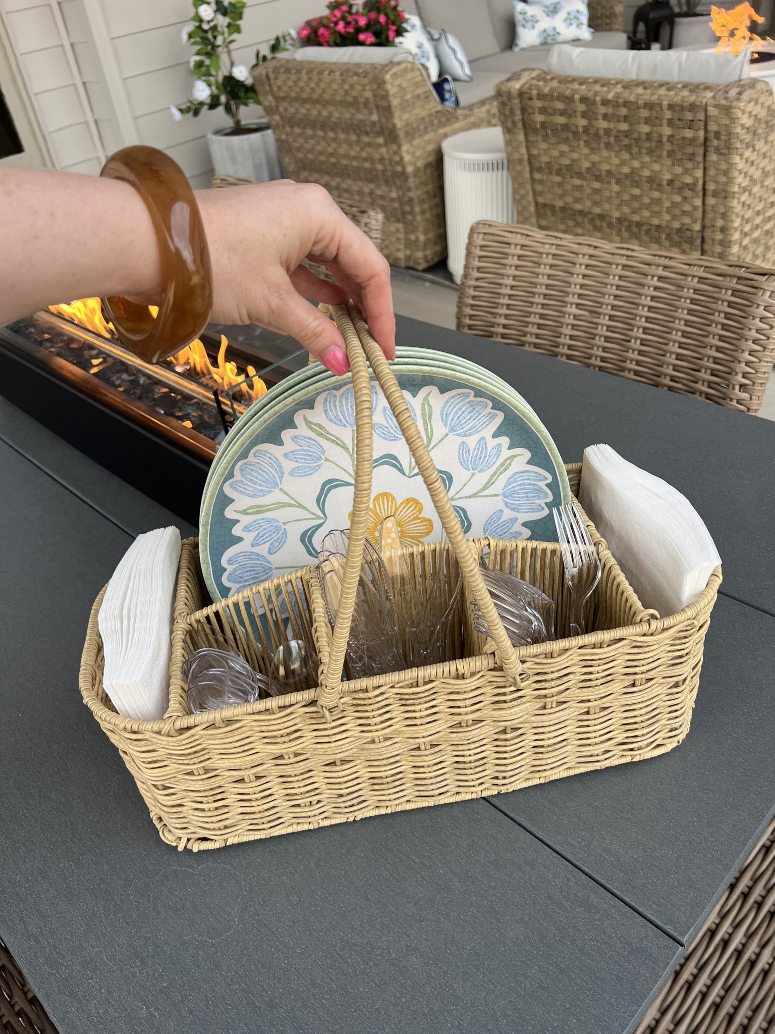 Summer patio hosting essentials!

Patio firepit
Patio hosting 
Patio decor ideas
Patio dining set
Patio Tablescape
Summer patio vibes

#LTKHome #LTKSeasonal