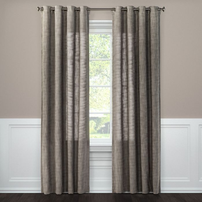 Textured Weave Light Filtering Curtain Panel - Threshold™ | Target