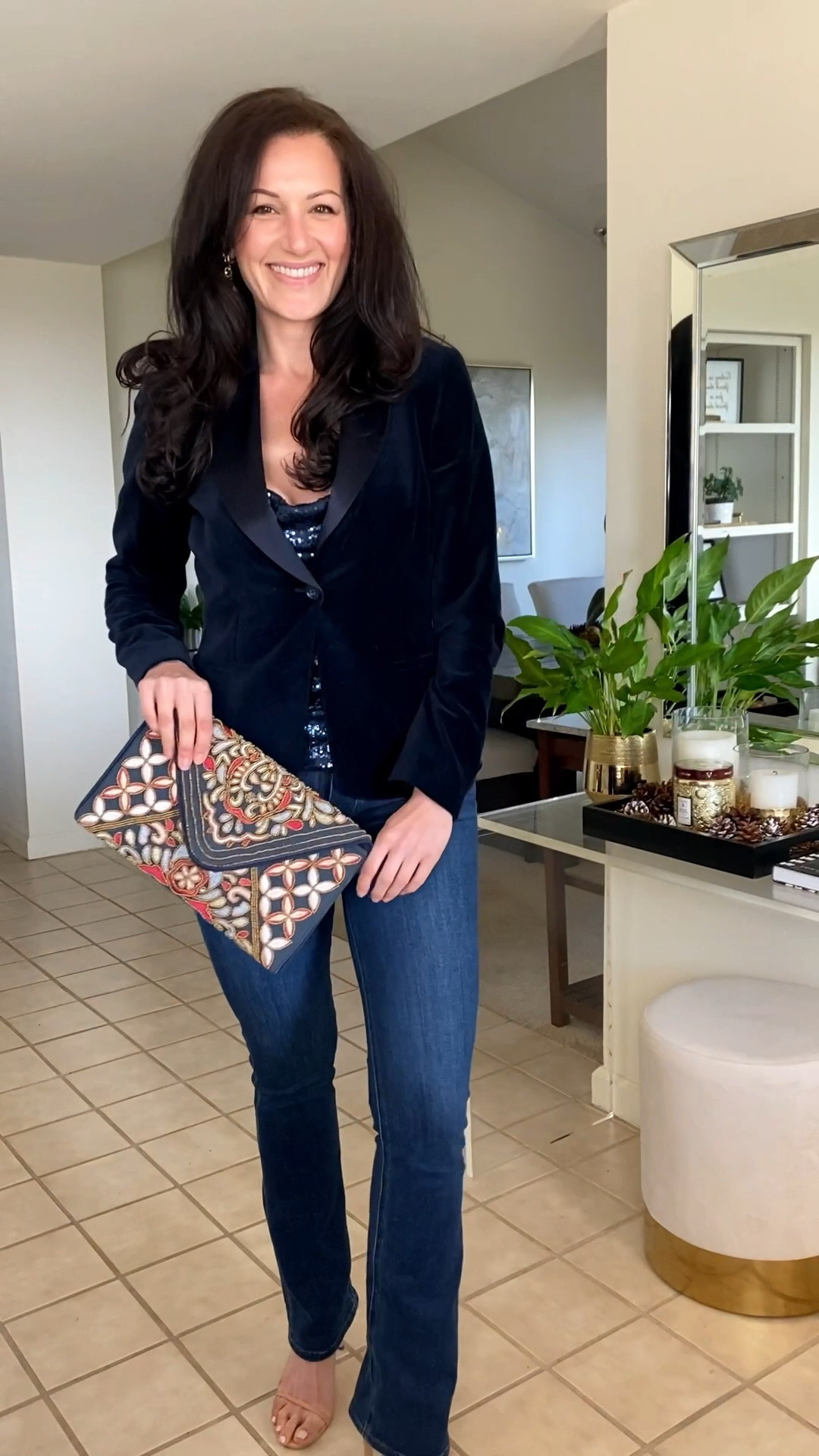 To inspire you to elevate your style for holiday parties, here are 3 easy ways to dress up jeans. #holidaystyle #jeans #holidayparty #partystyle #outfitideas 

#LTKSeasonal #LTKstyletip #LTKHoliday