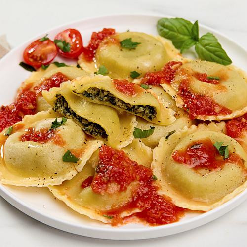 Relli's 24-count Italian Sausage & Vegetable Ravioli with Sauce | HSN