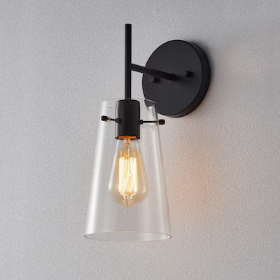 KAWOTI Rilly 5-in W 1 -Light Matte Bronze Wall Sconce | Lowe's