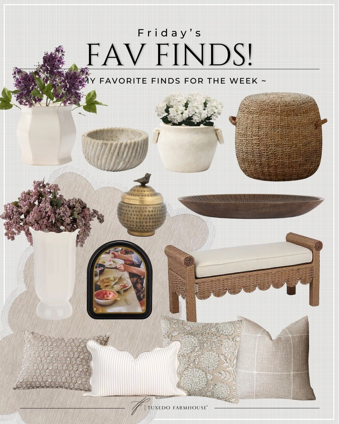 Sharing my favorite home decor and porch and patio finds this week. How pretty is that outdoor rug?! Anybody need neutral pillows? Or a cute outdoor bench?

#LTKHome #LTKSeasonal