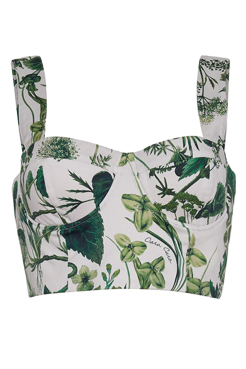 Claudine Top in Whimsical Olive | Over The Moon