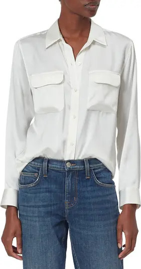 Signature Silk Button Up Silk Shirt | Nordstrom