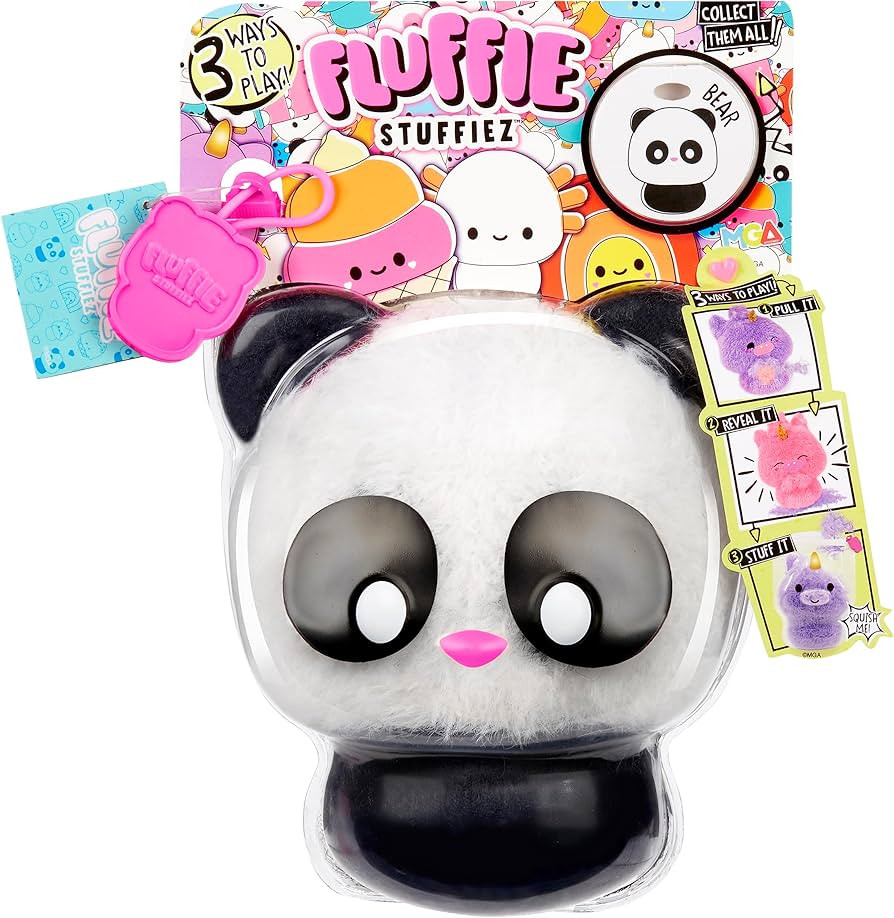 Fluffie Stuffiez Panda Small Collectible Feature Plush - Surprise Reveal Unboxing with Huggable A... | Amazon (US)