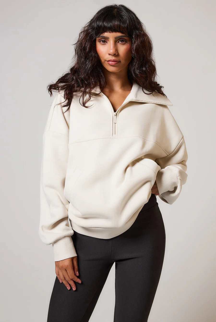 ALL SZN Organic Oversized 1/4 Zip Sweatshirt | LOVALL