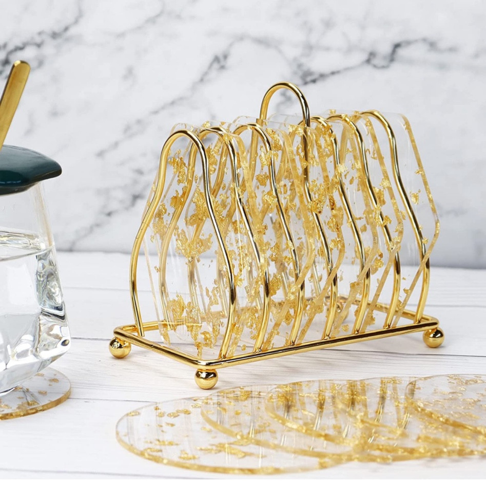 gold coaster set and holder from amazon!! love this combo! #barcart #goodcoasters #golddecor #decor #christmashome #holidayhome #homedecor #goldcoasters #coasters #amazonfinds #amazondealoftheday

#LTKunder50 #LTKSeasonal #LTKhome