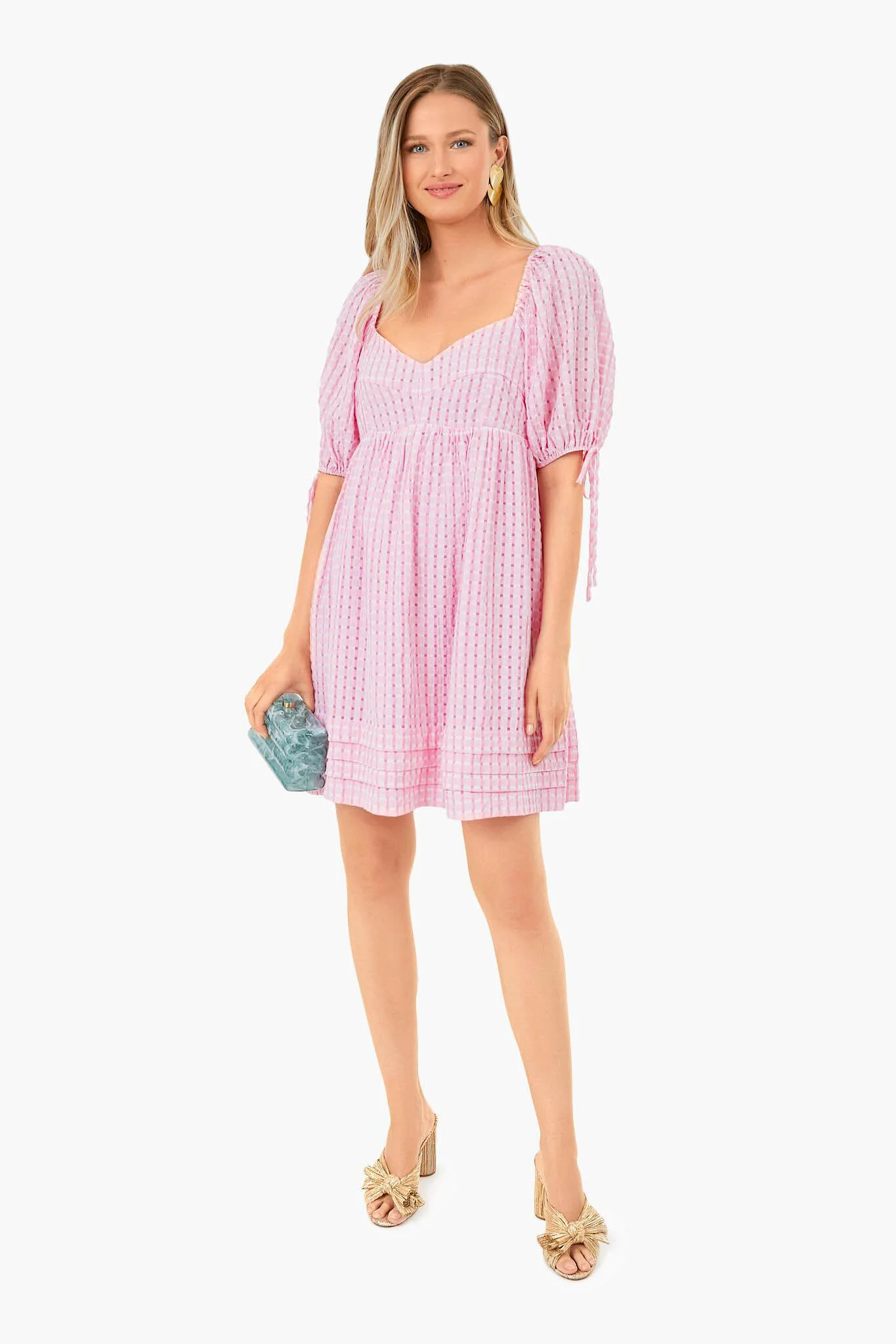 Pink Gingham Leyton Mini Dress | Tuckernuck (US)