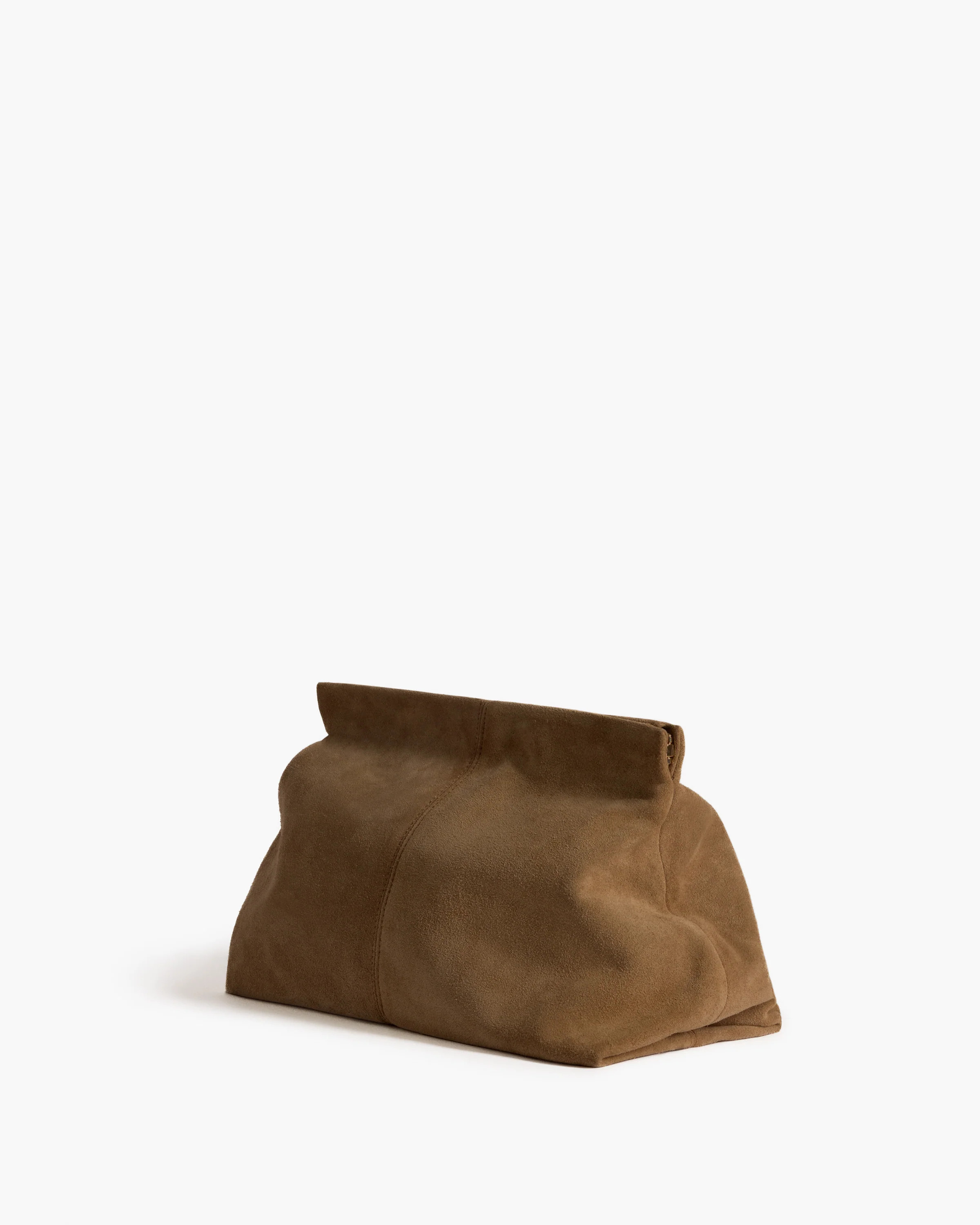 Clay Clutch Suede Wet Sand | Flattered